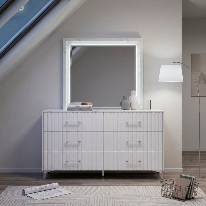 Ripple White Dresser