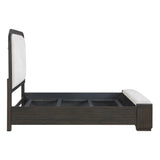 Veluto Charcoal Queen Bed