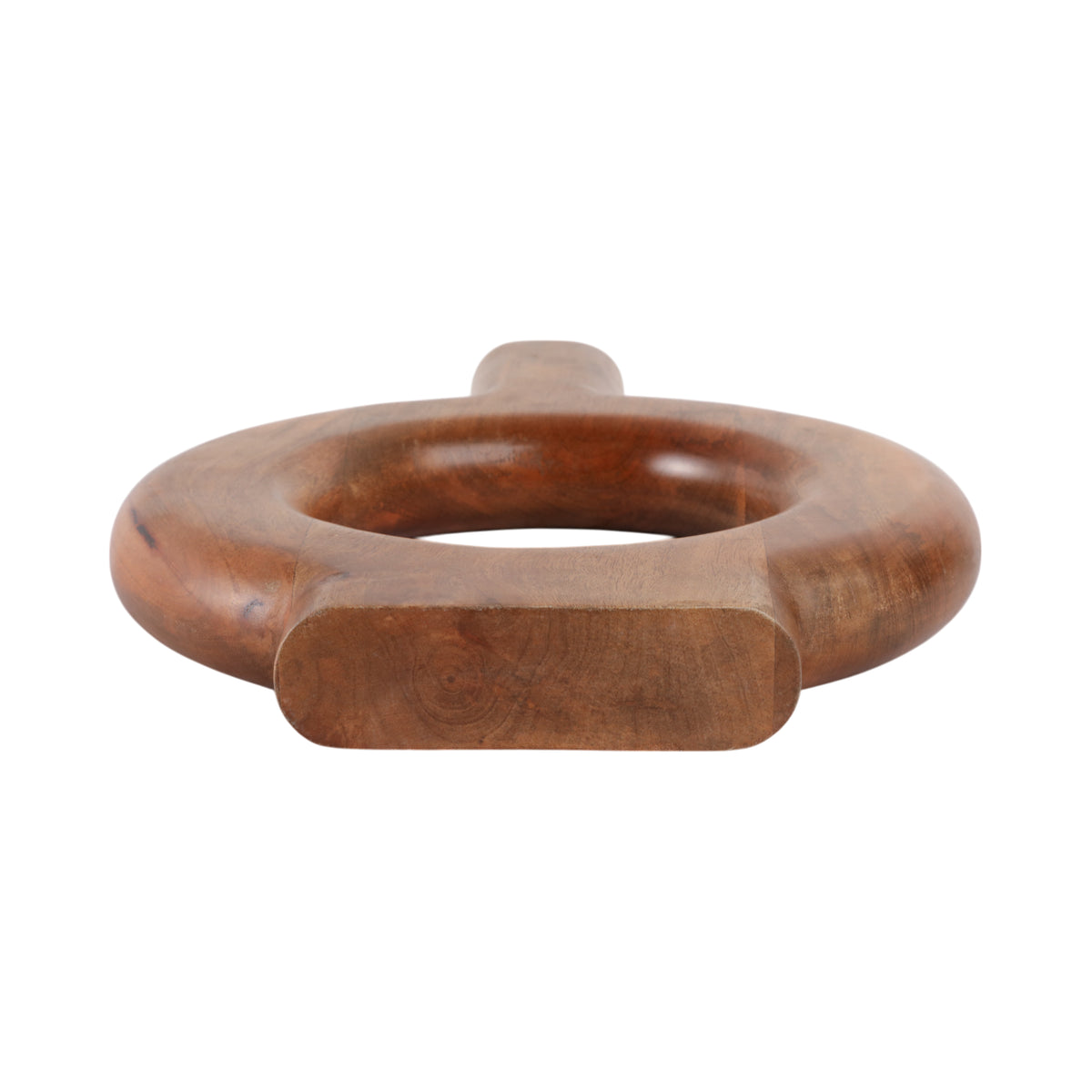 Draperwell Natural Donut Shaped Wood Vase