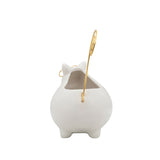 Denningworth White/Gold Trinket Tray