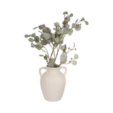 Drakewell Ivory Paper Mache Vase with Handles
