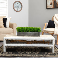 25” Wild Grass Artificial Plant in Metal Planter - Ornate Home