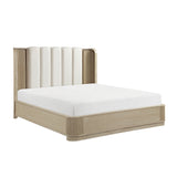 Ribbon Beige Queen Bed
