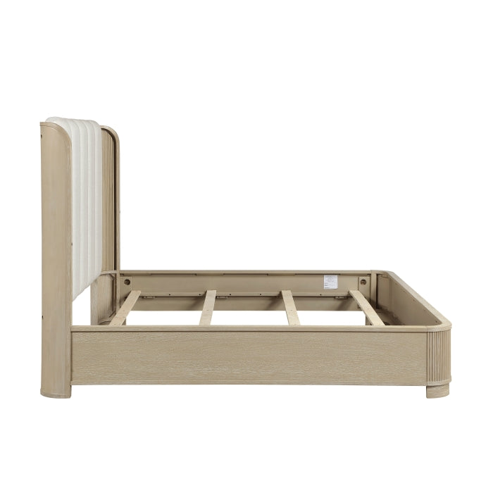 Ribbon Beige Queen Bed