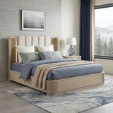 Ribbon Beige Queen Bed