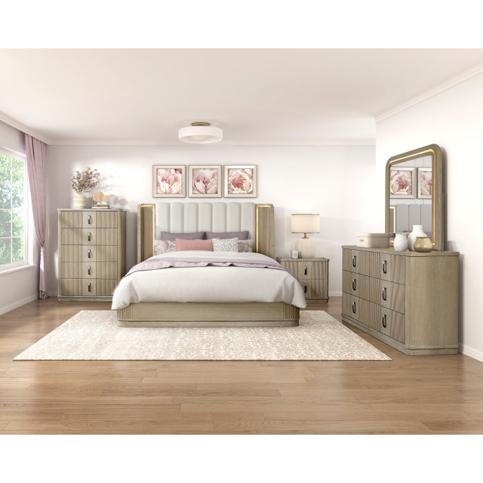Ribbon Beige Nightstand