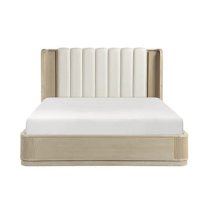 Ribbon Beige Eastern King Bed