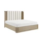 Ribbon Beige Eastern King Bed