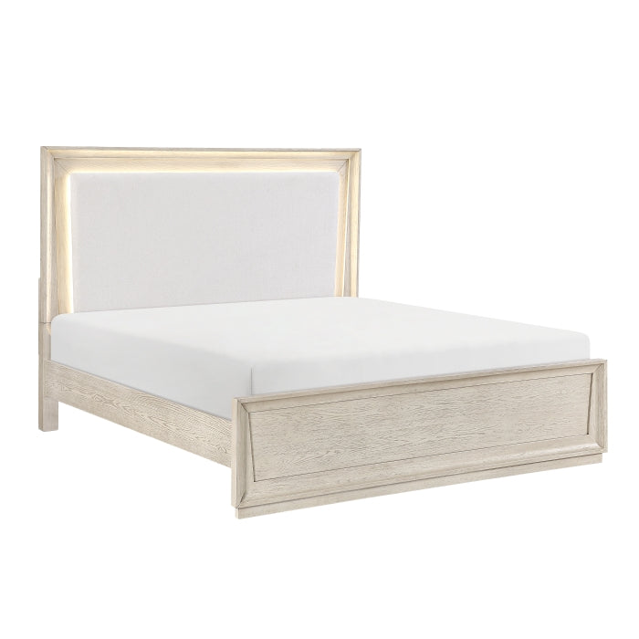 Solas White Queen Bed