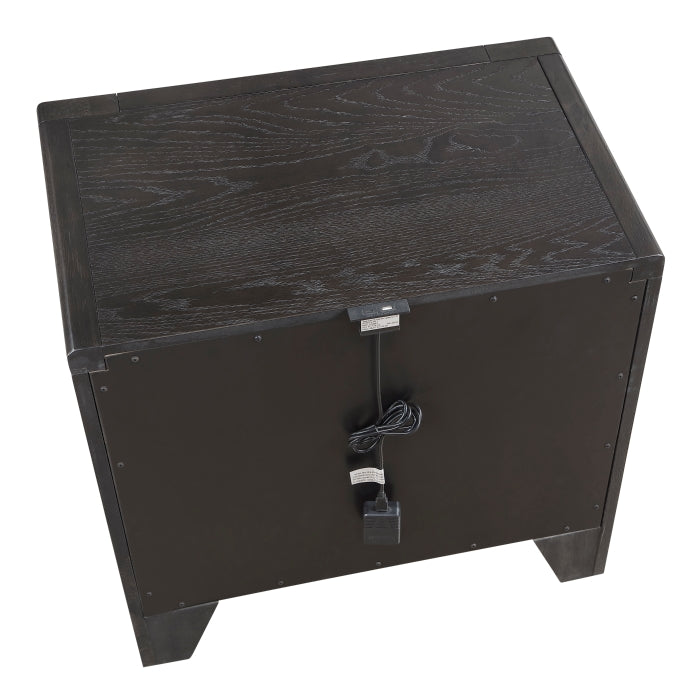 Elowen Black Nightstand