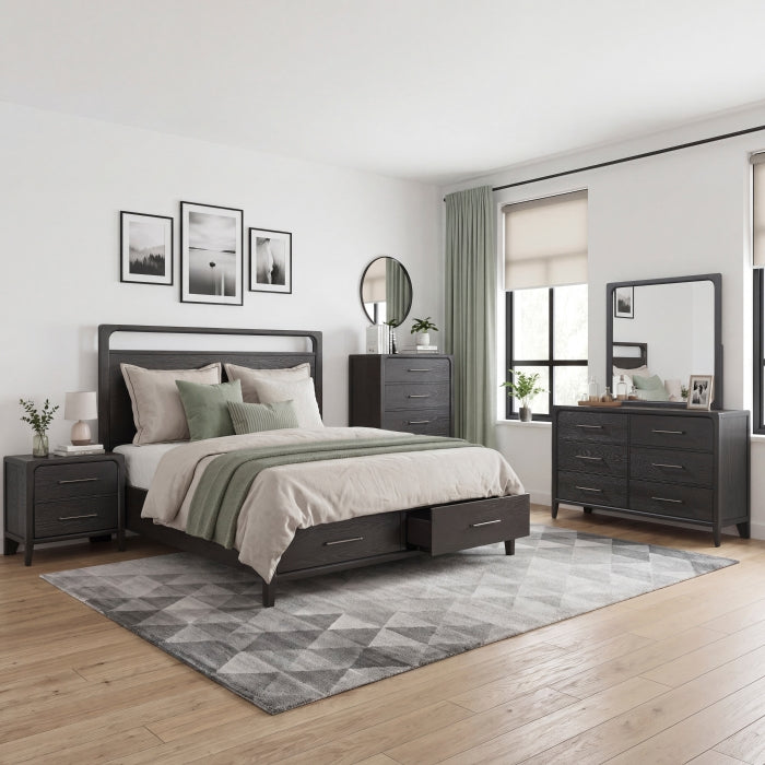 Elowen Black Nightstand