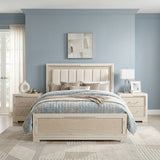 Alabaster Beige Queen Bed