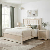 Alabaster Beige Queen Bed