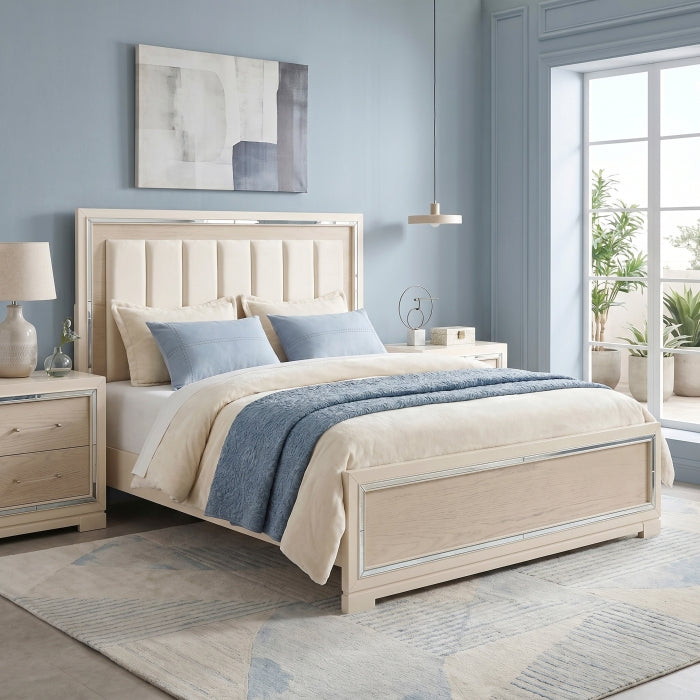 Alabaster Beige Eastern King Bed