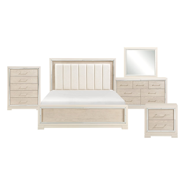 Alabaster Beige 5pc Bedroom Set