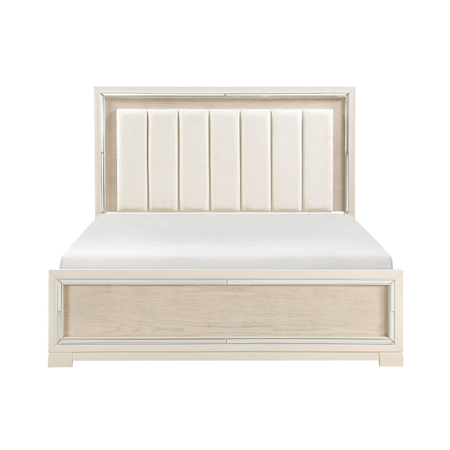 Alabaster Beige Eastern King Bed