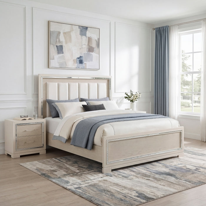 Alabaster Beige Queen Bed