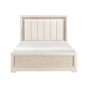 Alabaster Beige Queen Bed