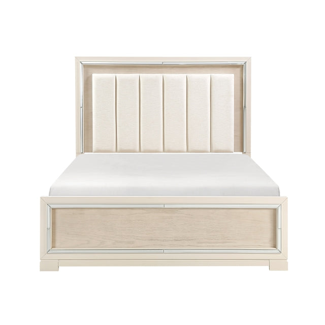 Alabaster Beige Queen Bed