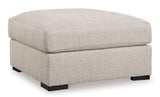 Ballyton Sand Oversized Accent Ottoman - Ornate Home