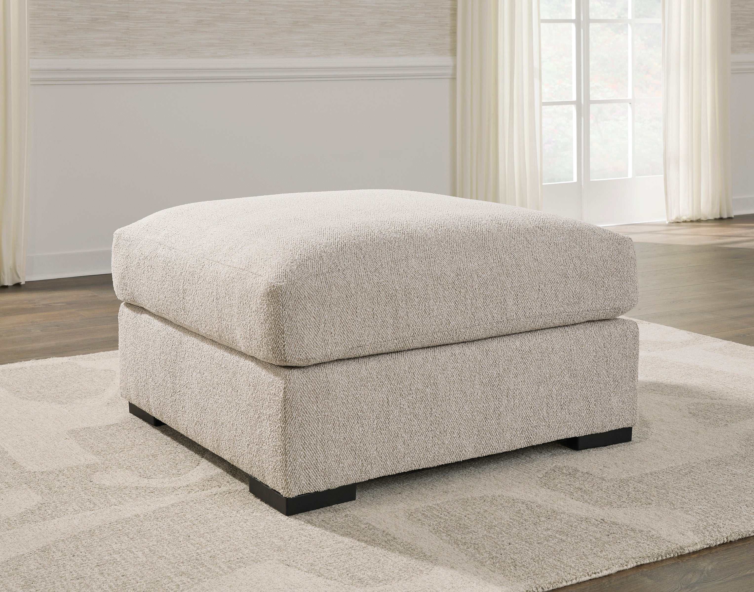 Ballyton Sand Oversized Accent Ottoman - Ornate Home