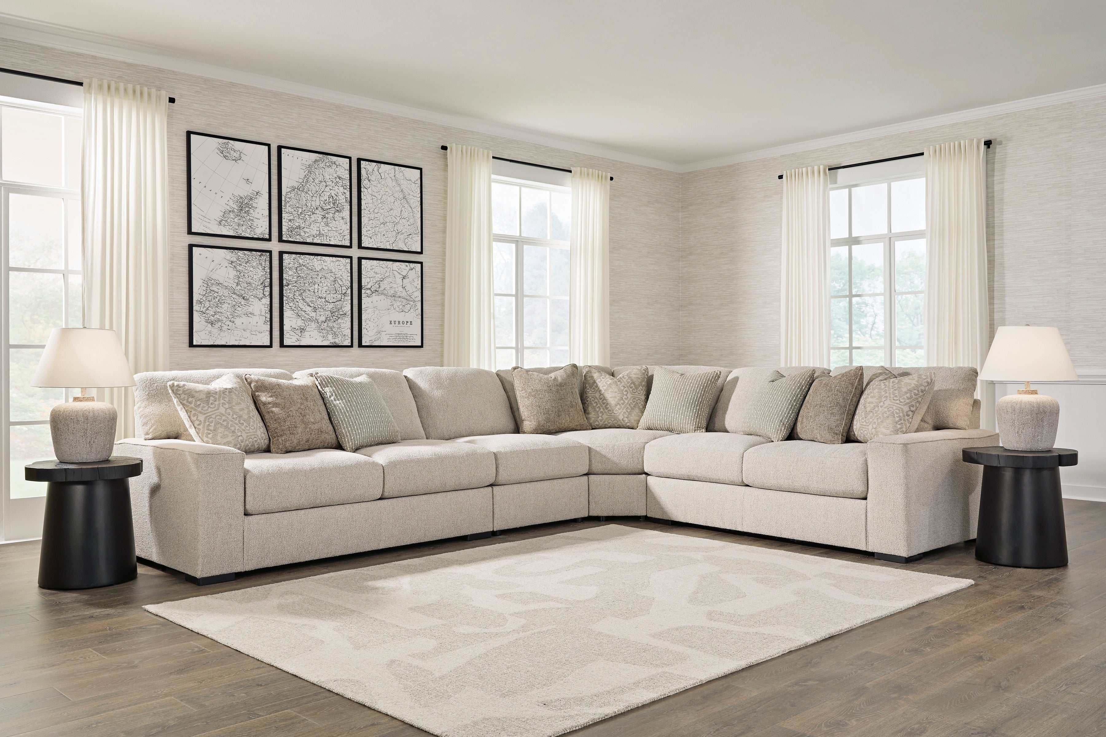 Ballyton Sand 4pc Corner Sectional - Ornate Home