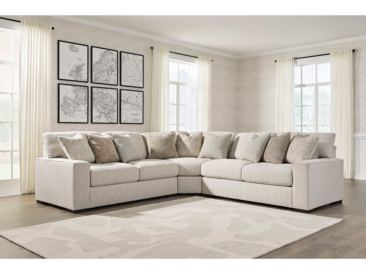 Ballyton Sand 3pc Symmetrical Sectional - Ornate Home