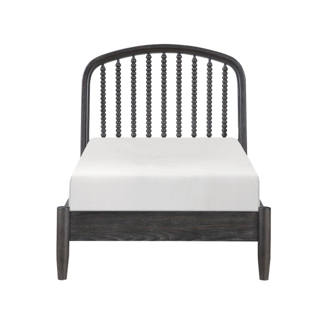 Olson Blue Twin Platform Bed