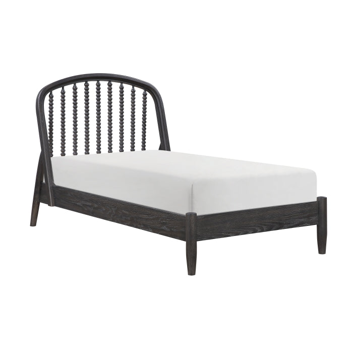 Olson Blue Twin Platform Bed