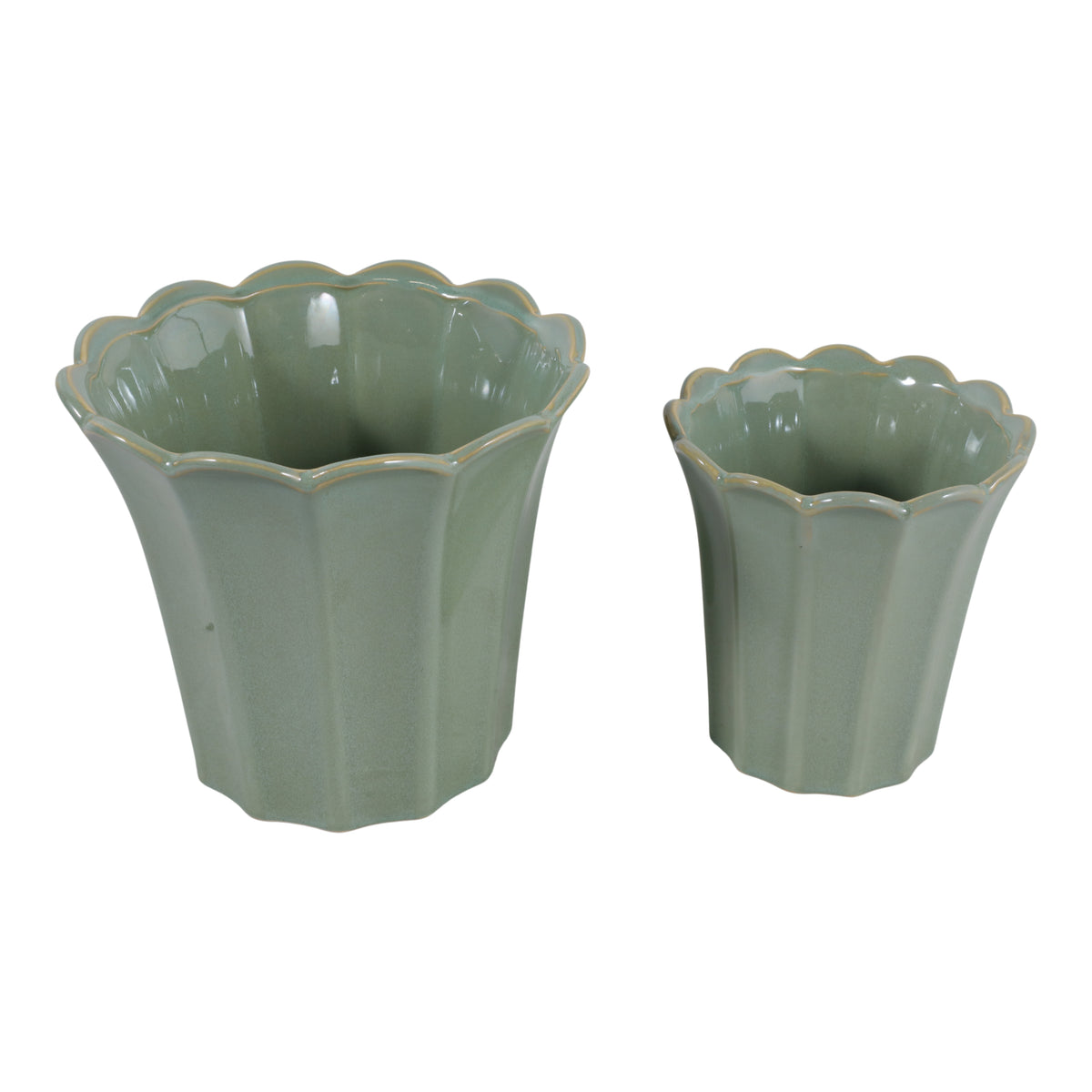 Deangrove Green Planters (Set of 2)