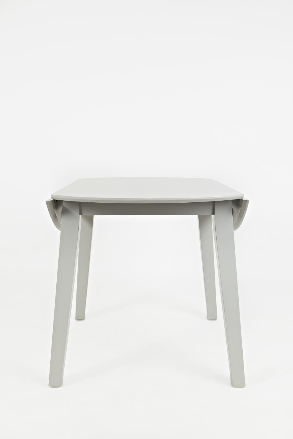 Simplicity Dove Round Drop Leaf Table w/ 2 X-Back Chairs