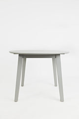 Simplicity Dove Round Drop Leaf Table w/ 2 X-Back Chairs