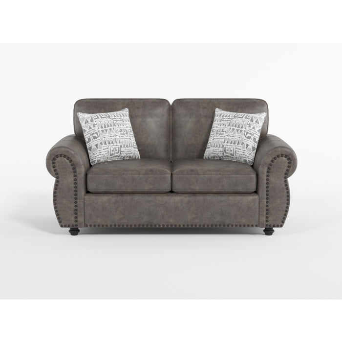 Pinnacle Brown Loveseat