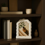 Newhall White 4x6 Wavy Arch Photo Frame