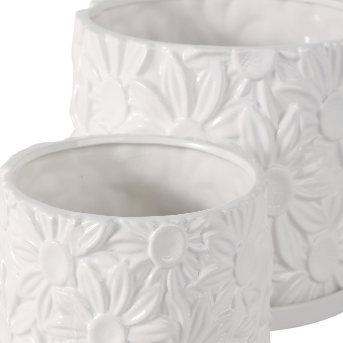 Bowenhaven White Planters (Set of 2)