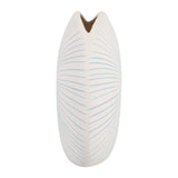 Lochford Blue/White Round Dotted Shell Vase