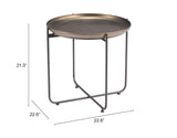 Bronson Bronze Side Table