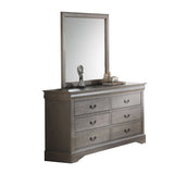 Louis Philippe III Antique Gray Mirror