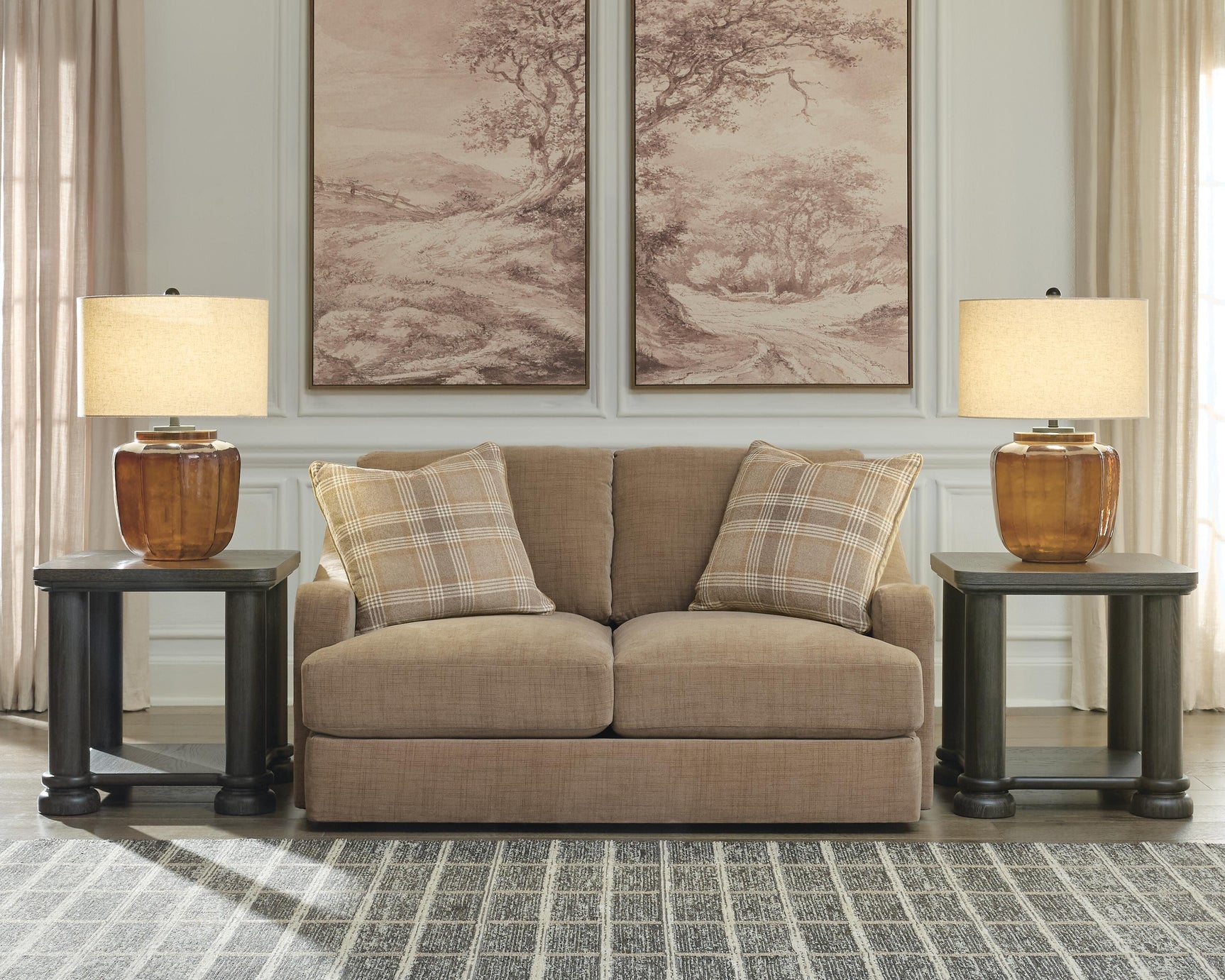 ChloeeAnne Honey Loveseat