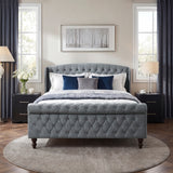 Heirloom Gray Queen Platform Bed