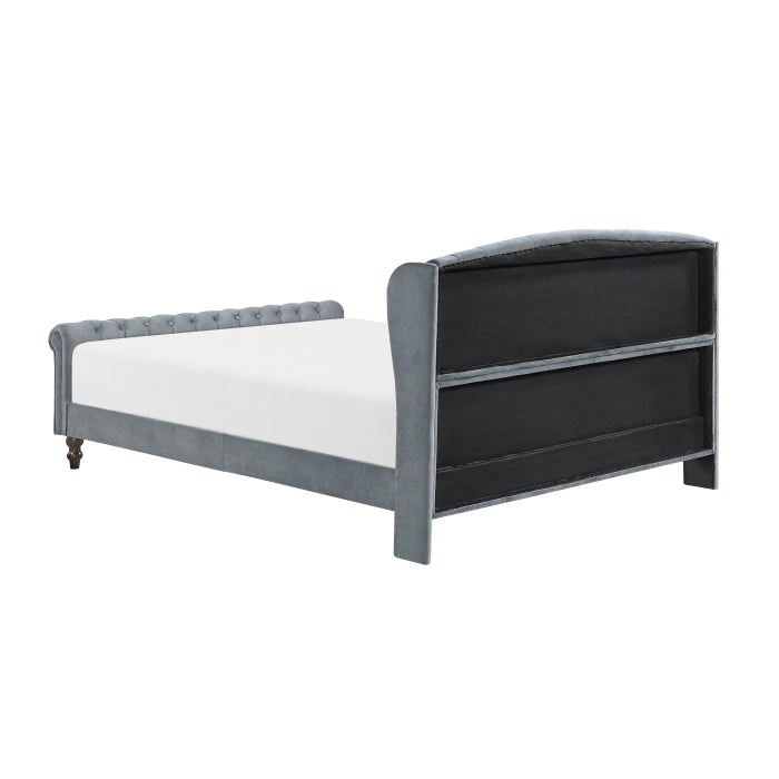 Heirloom Gray Queen Platform Bed