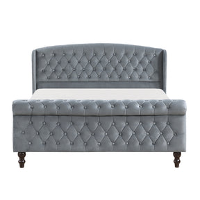 Heirloom Gray Platform Bed Queen
