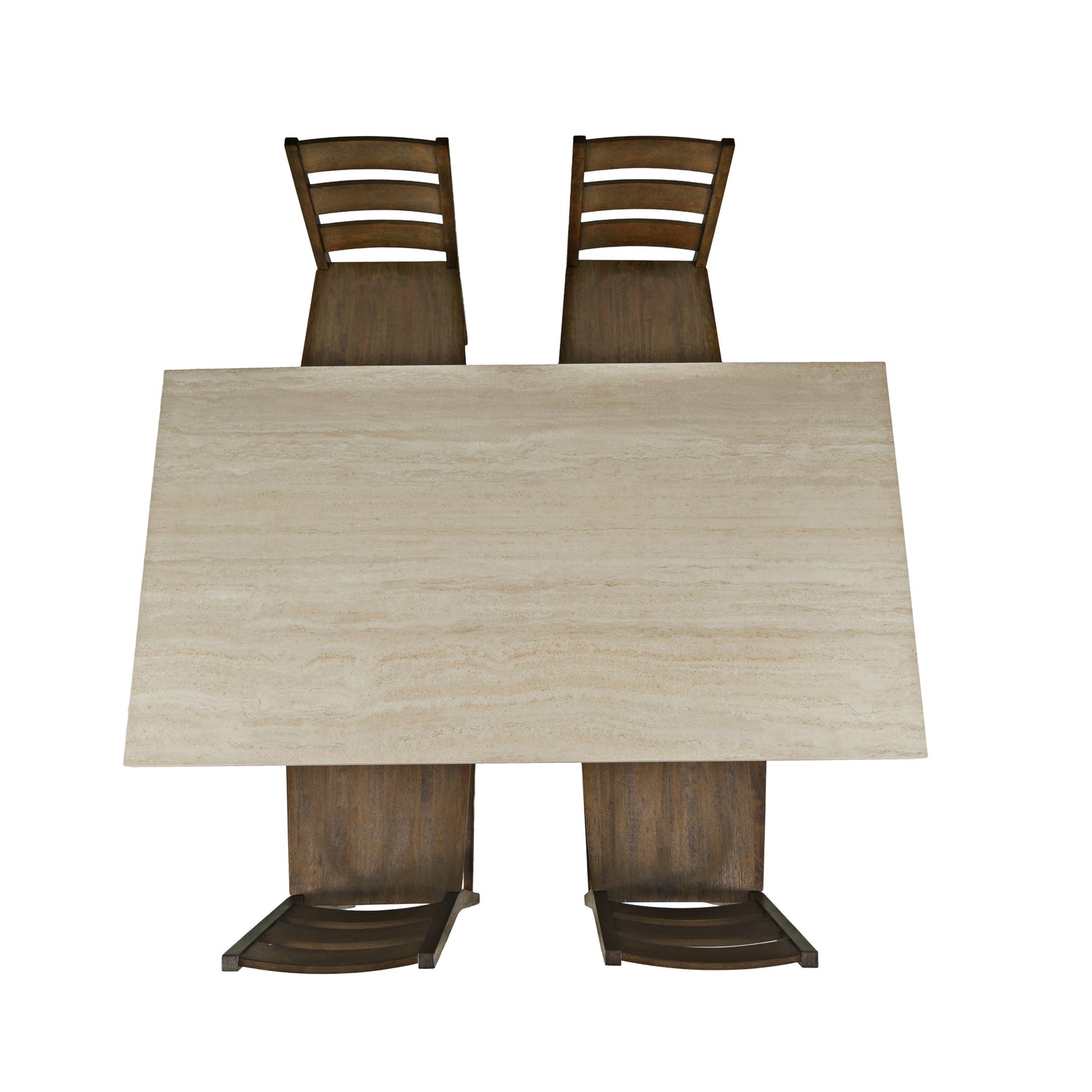 Sierrafina Cortado 72 Counter Dining Table w/ 4 Rung Back Chair