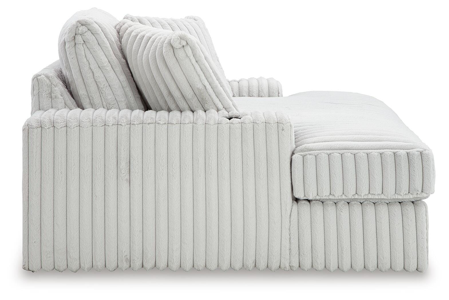 Stupendous Alloy 4-Piece Sectional, Oversized Chaise and Ottoman (Online Special Price)