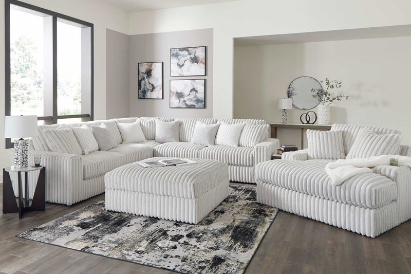 Stupendous Alloy Corduroy Symmetrical Sectional Living Room Set / 3pc - Ornate Home