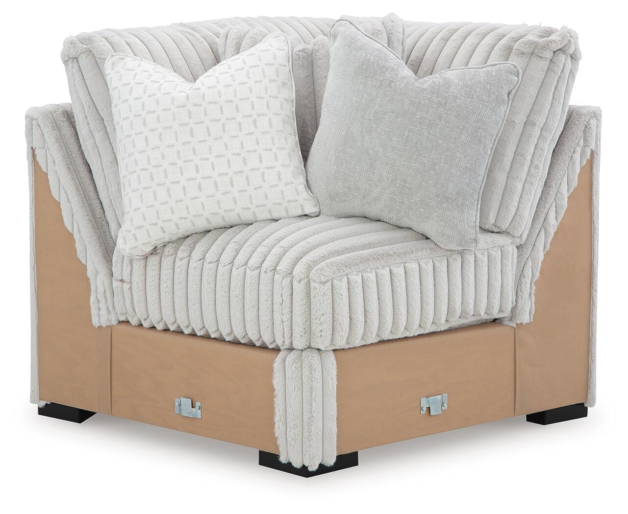 Stupendous Alloy 4-Piece Sectional, Oversized Chaise and Ottoman (Online Special Price)