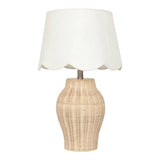 The Forks Tan Rattan Table Lamp