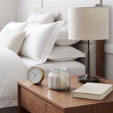 Dashholm White/Clear Gardenia Luster Candle