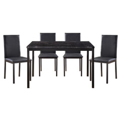 Tempe Gray 5pc Dining Set