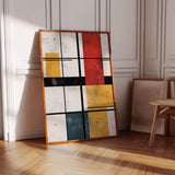Modular Rhythm – Abstract Primary Color Grid Art